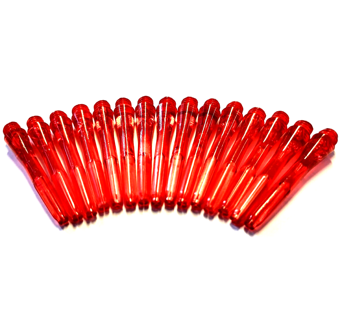 1/4 Inch Thread Darts Stems - Red Polycarbonate