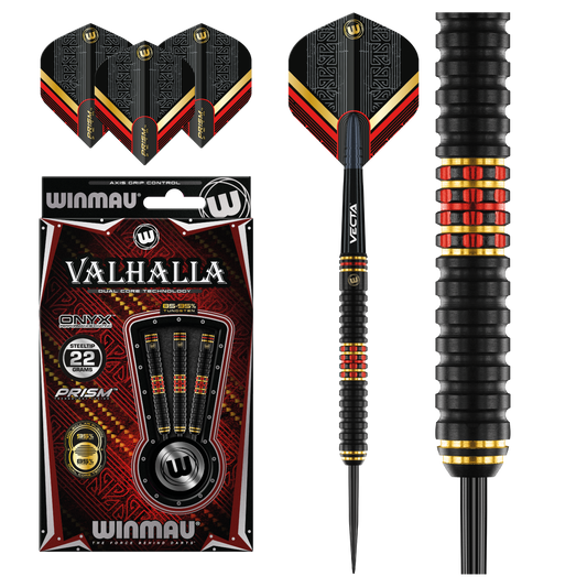 Winmau Valhalla Steel Tip Darts 95%/85% Tungsten Dual Core technology