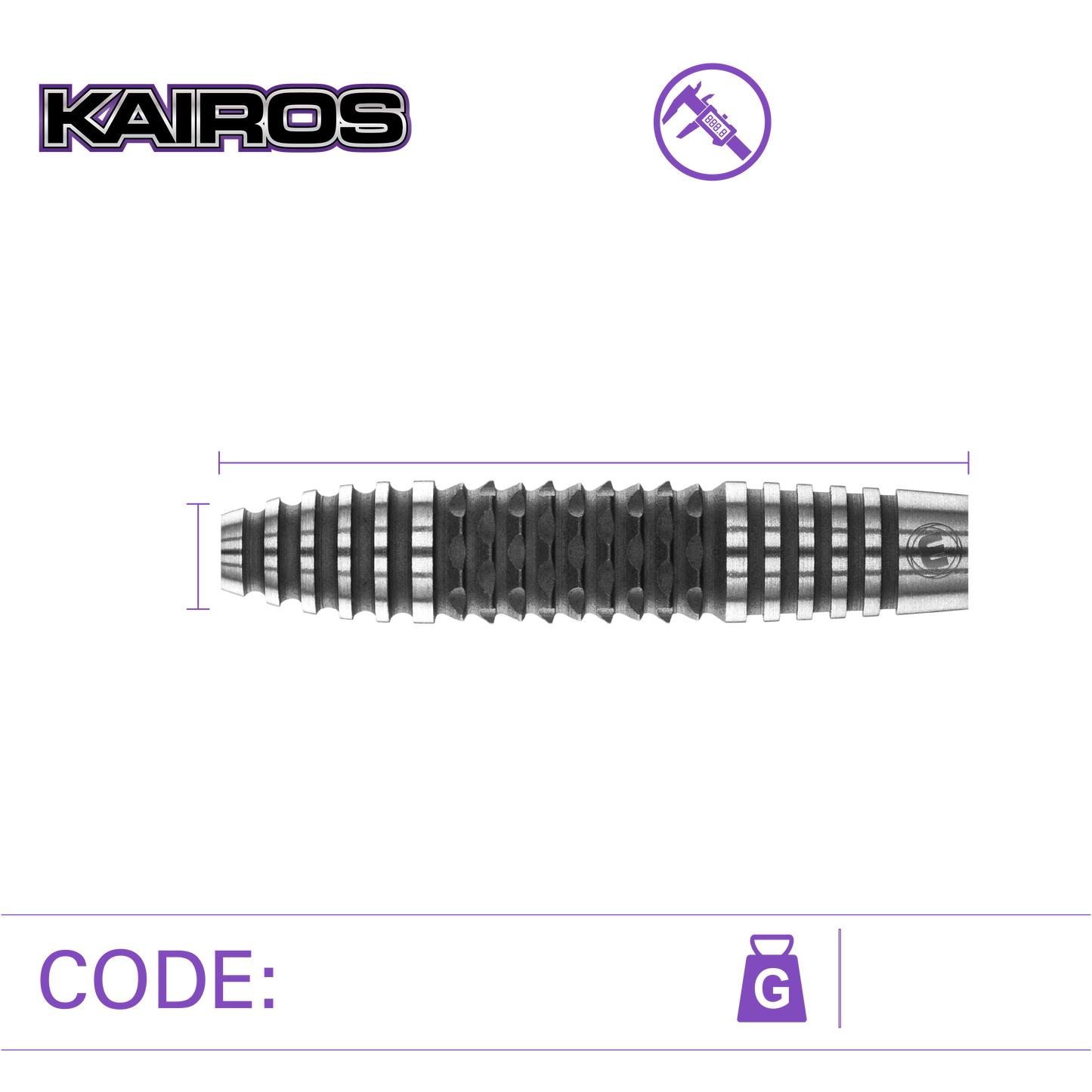 Winmau Kairos Steel Tip Darts (Bomb)