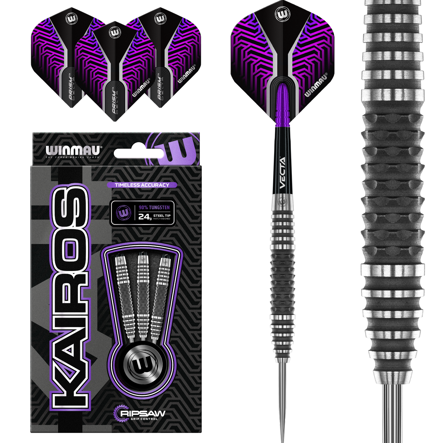 Winmau Kairos Steel Tip Darts (Torpedo)