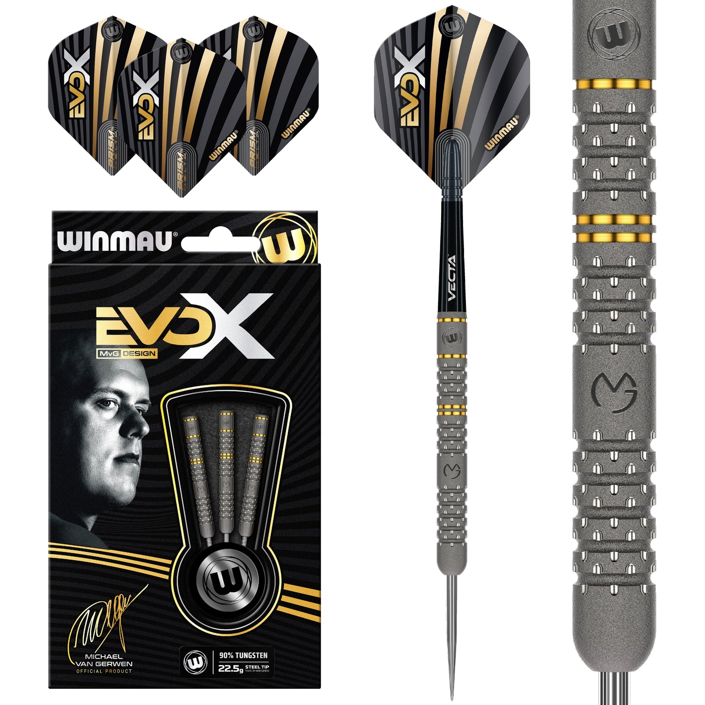 Winmau Michael van Gerwen MVG EVO X Steel Tip Darts