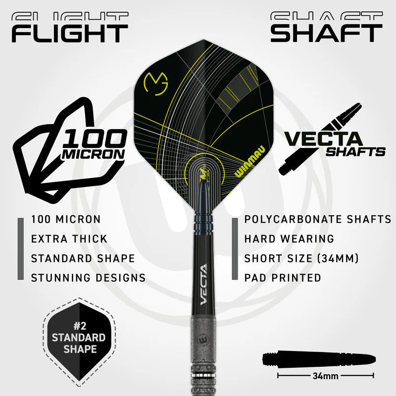 Winmau Michael van Gerwen MVG Signature Edition Steel Tip Darts