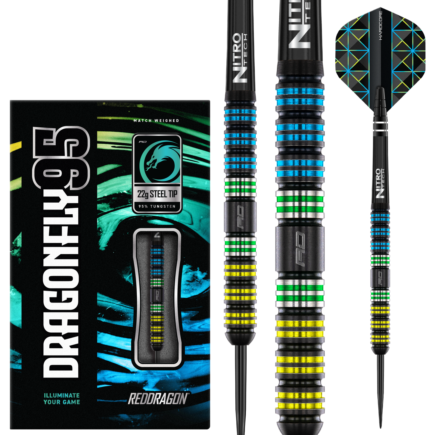 Red Dragon Dragonfly Parallel Steel Tip Darts