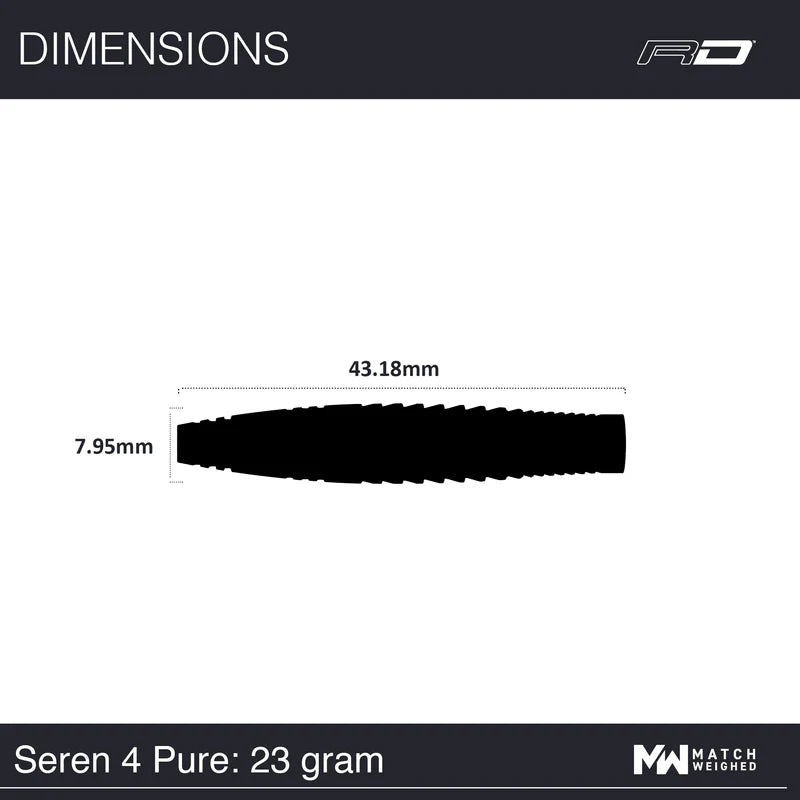Red Dragon Seren 4 Pure Steel Tip Darts