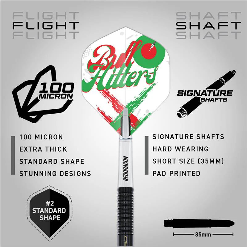 Red Dragon Bullhitters Steel Tip Darts