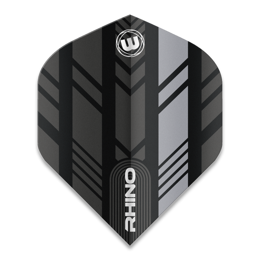 Winmau Rhino Dart Flights - Standard Shape - Grey