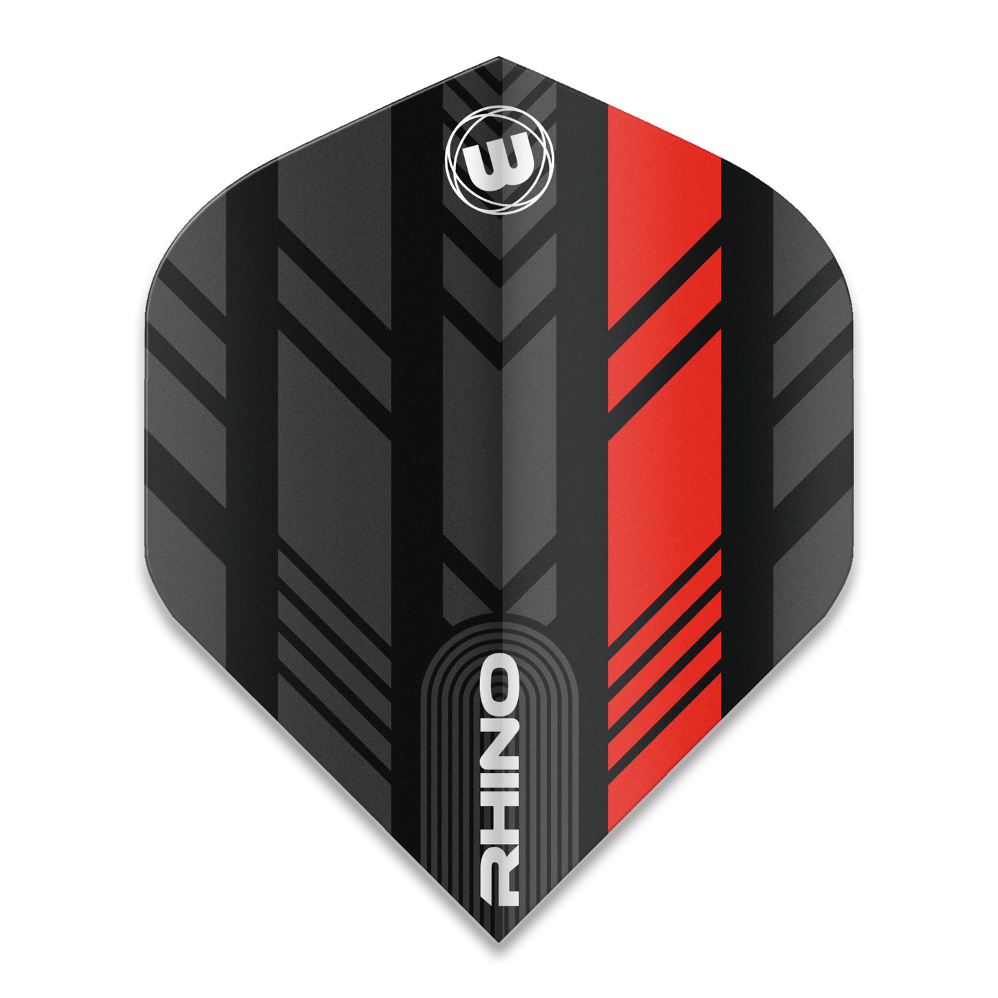 Winmau Rhino Dart Flights - Standard Shape - Red