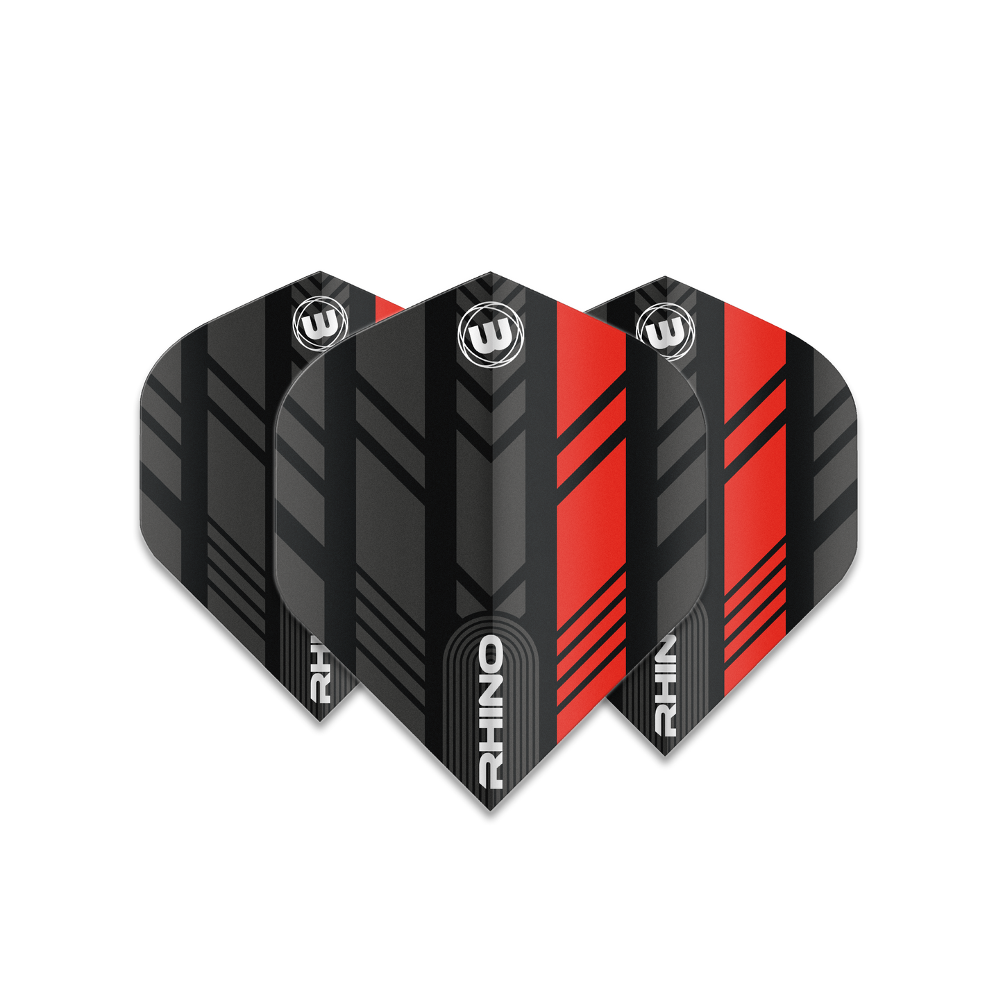 Winmau Rhino Dart Flights - Standard Shape - Red