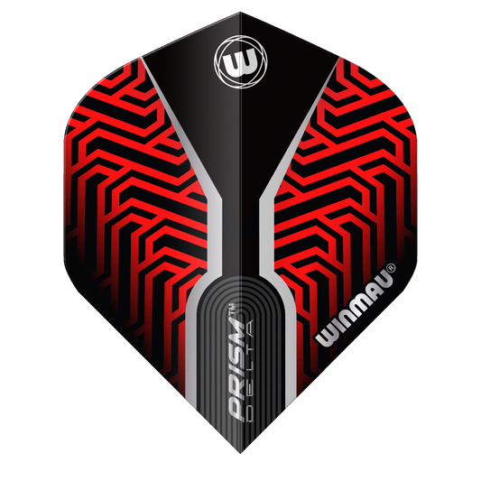 Winmau Prism Delta Darts Flights - Karios Red