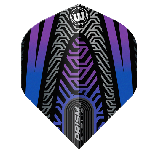 Winmau Prism Alpha Darts Flights - Black & Purple