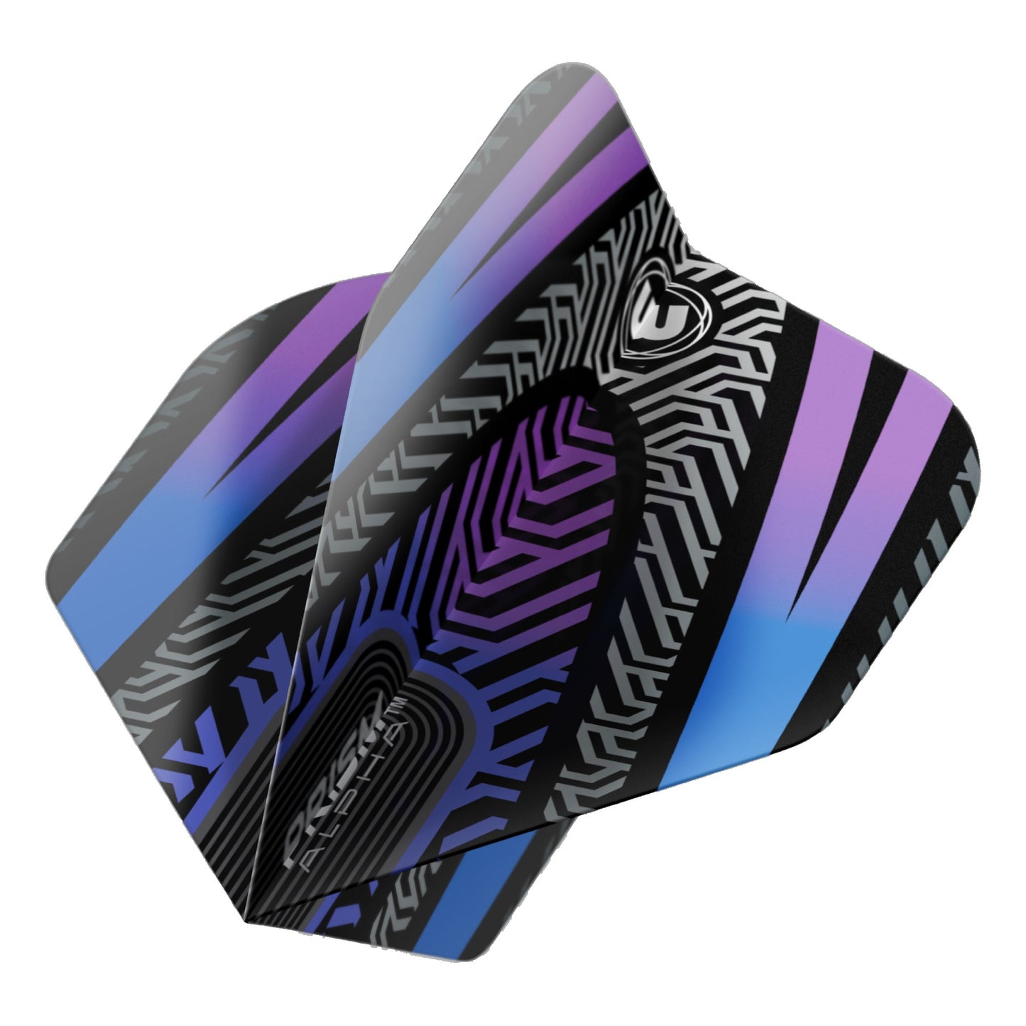 Winmau Prism Alpha Darts Flights - Black & Purple