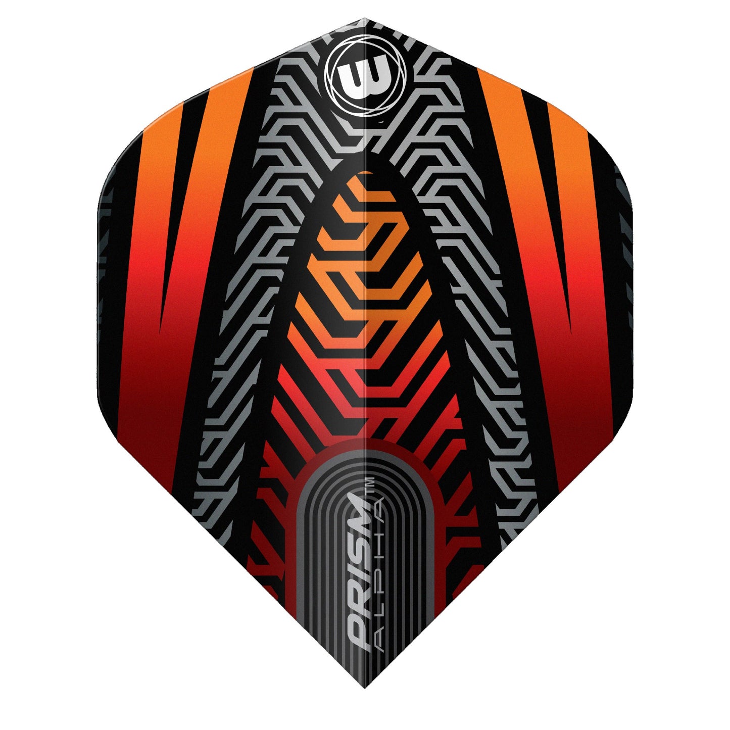 Winmau Prism Alpha Darts Flights - Black & Orange