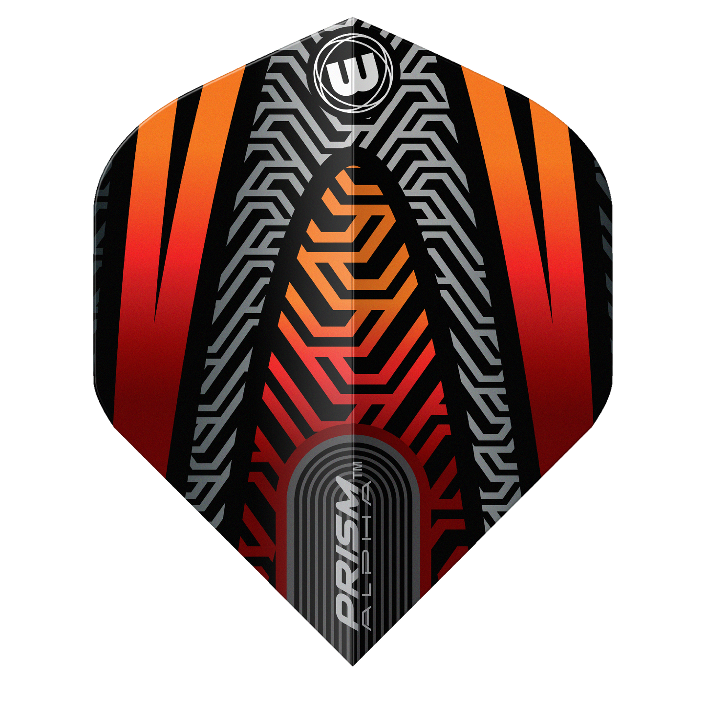 Winmau Prism Alpha Darts Flights - Black & Orange