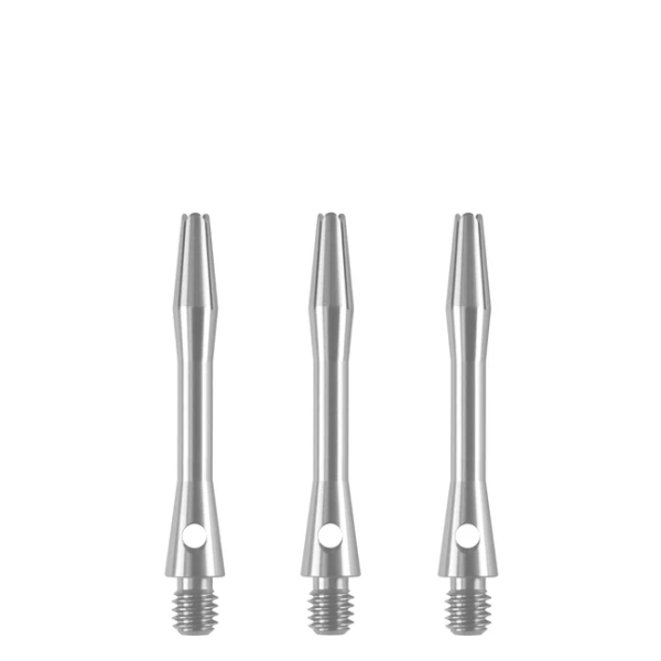 Designa Aluminium Shafts - Metal Darts Stems Silver