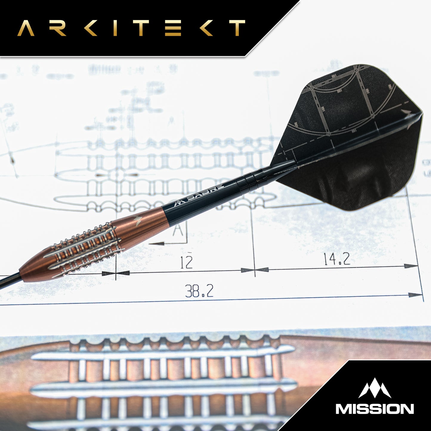 Mission Arkitect Steel Tip Darts