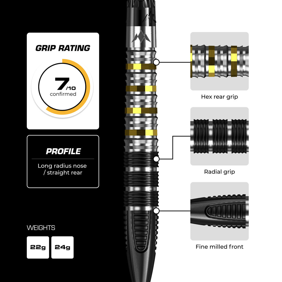 Mission Astro R2.5 Steel Tip Darts