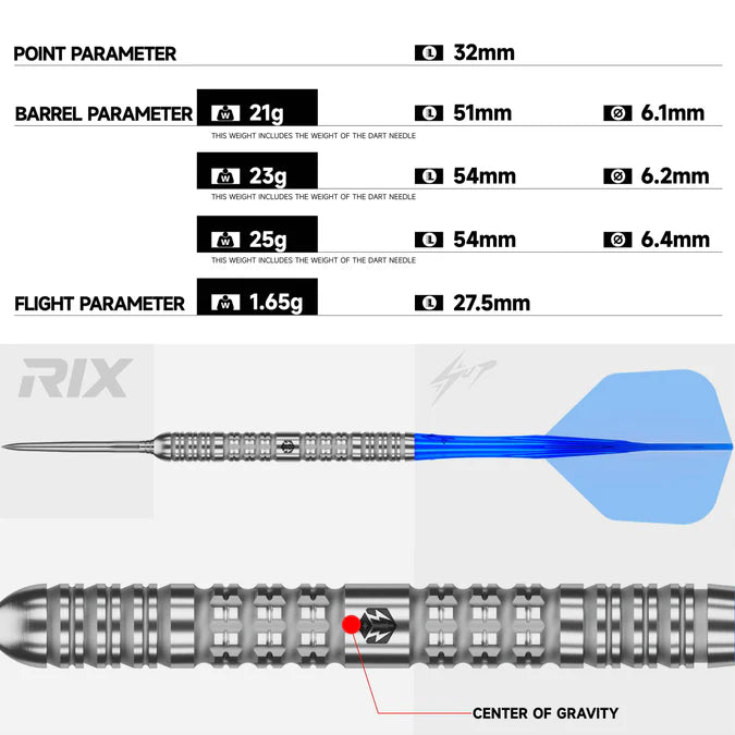 Caliburn Rix R1 Steel Tip Darts