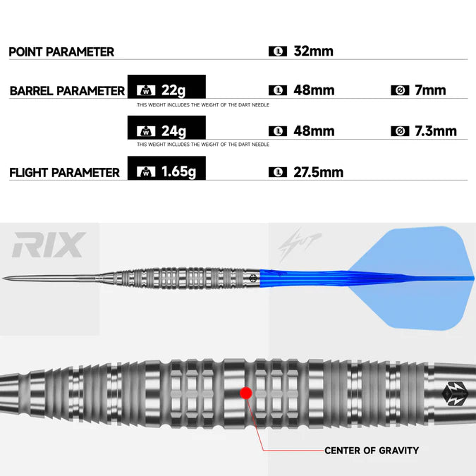 Caliburn Rix R6 Steel Tip Darts
