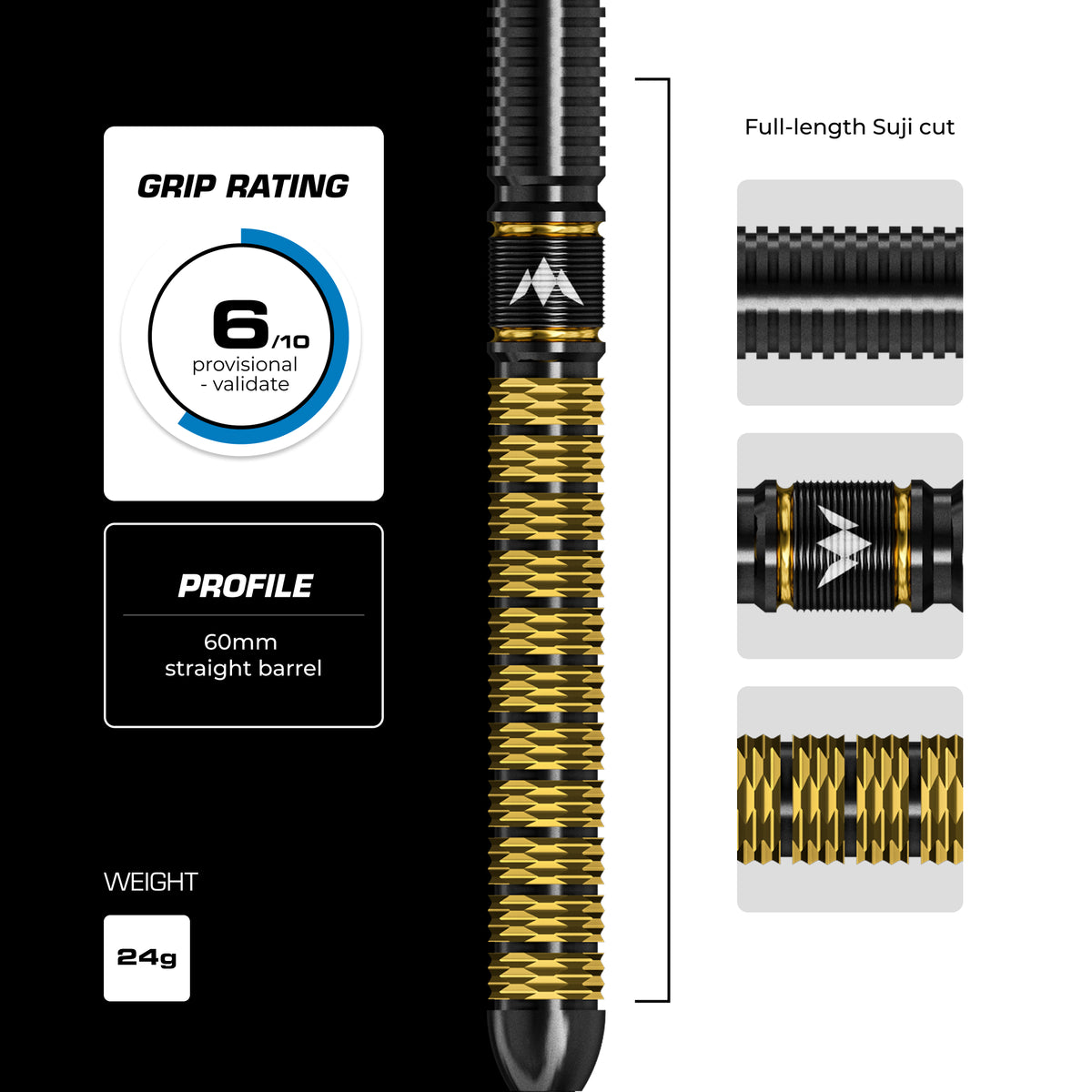 Mission Jake Kenyon Collab R2.5 Steel Tip Darts
