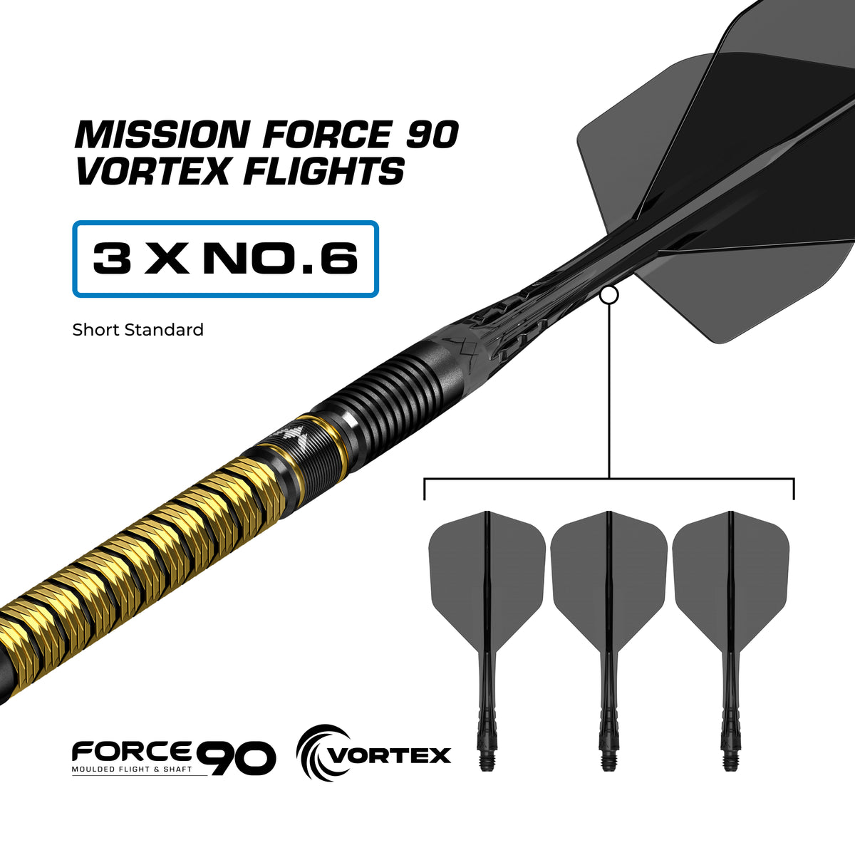 Mission Jake Kenyon Collab R2.5 Steel Tip Darts