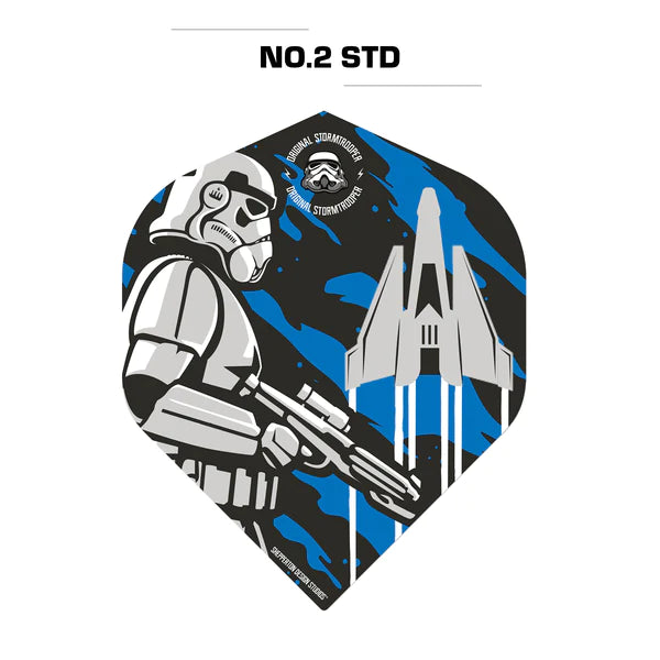 Original Stormtrooper Darts Flights - Official Licensed - Storm Trooper and Spacecraft