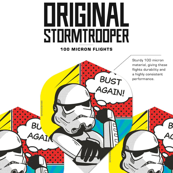 Original Stormtrooper Darts Flights - Official Licensed - Bust Again