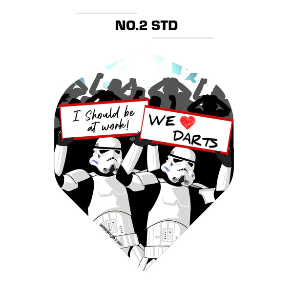 Original Stormtrooper Darts Flights - Official Licensed - Storm Trooper We Love Darts