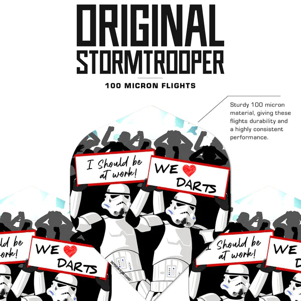 Original Stormtrooper Darts Flights - Official Licensed - Storm Trooper We Love Darts
