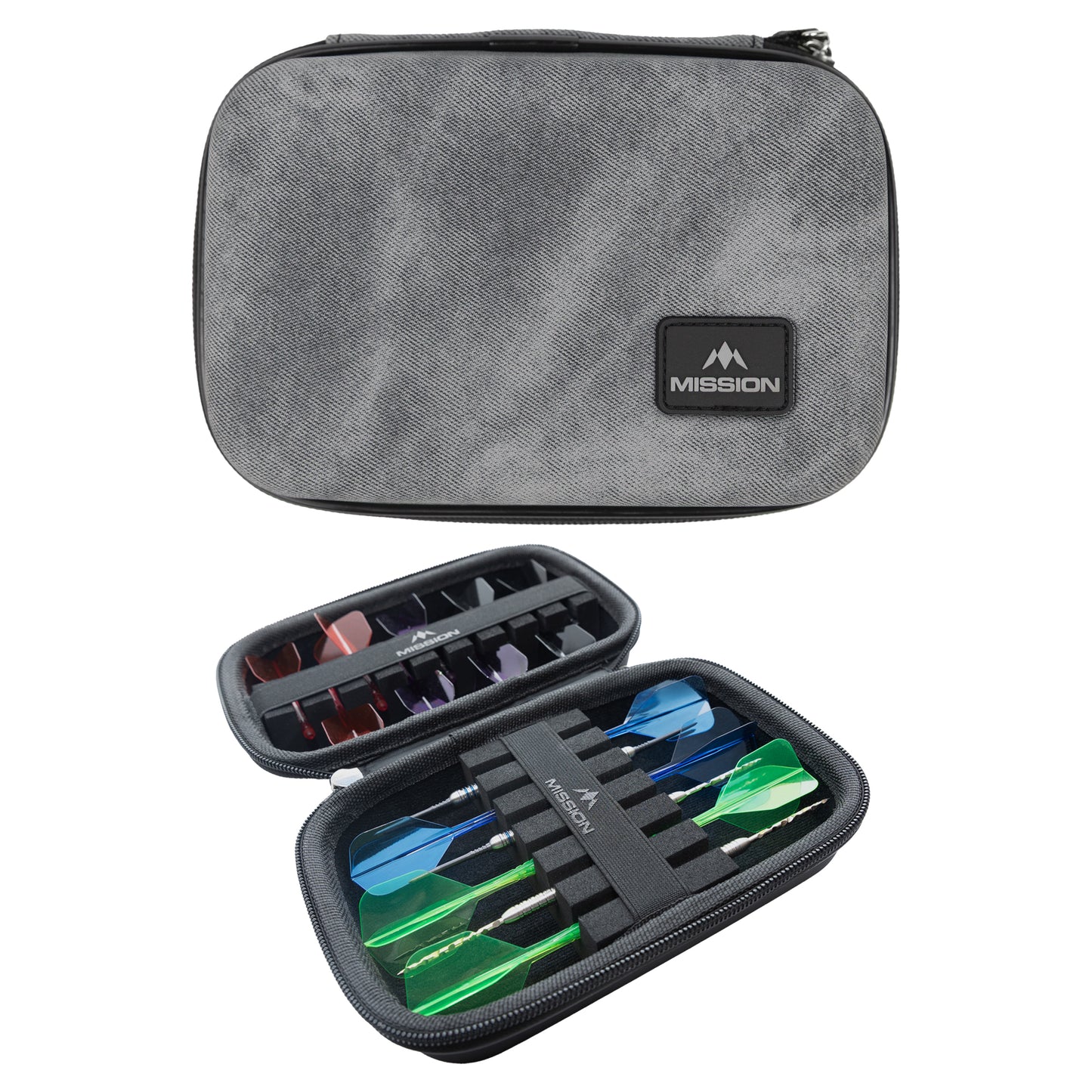 Mission Force 90 EVA Dart Case - Grey Denim Limited Edition - Large & Slim