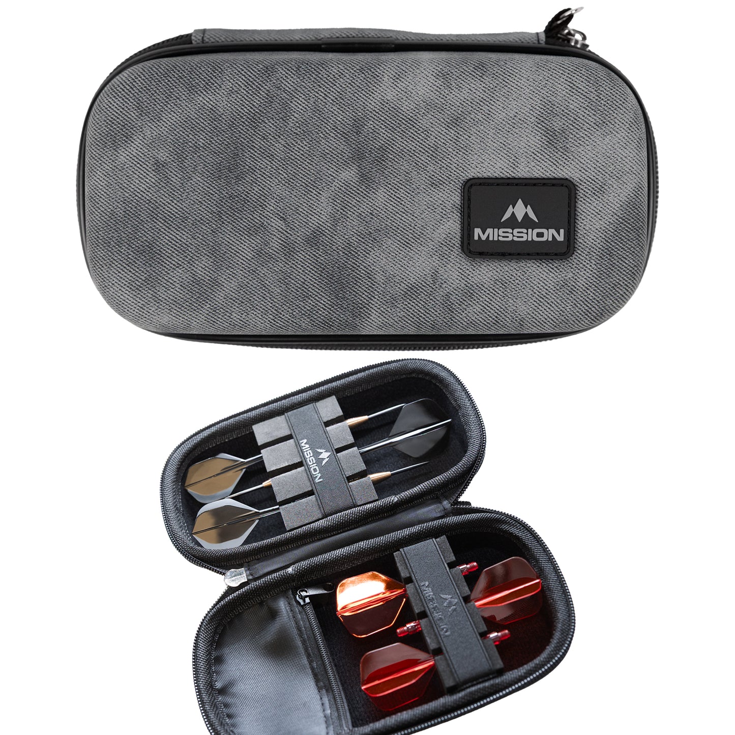Mission Force 90 EVA Dart Case - Grey Denim Limited Edition - Large & Slim