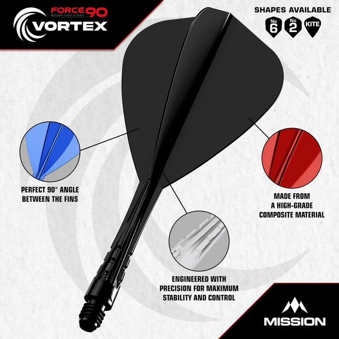 Mission Force 90 Vortex Integrated Flight / Shaft - Kite Shape