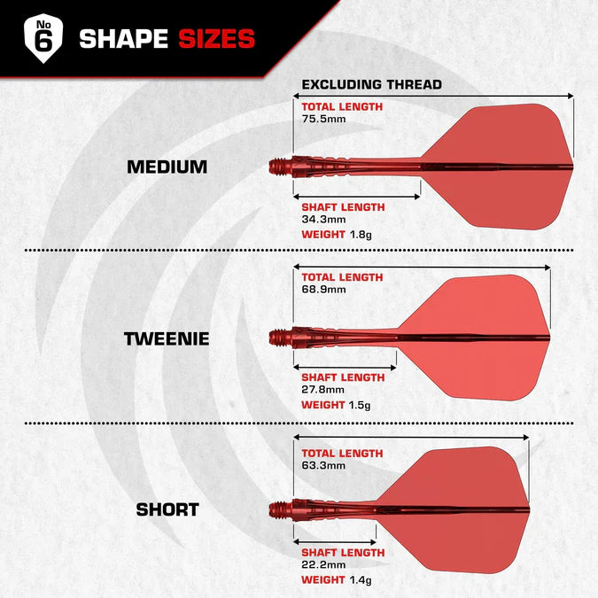 Mission Force 90 Vortex Integrated Flight / Shaft - Standard Shape No.6 & No.2