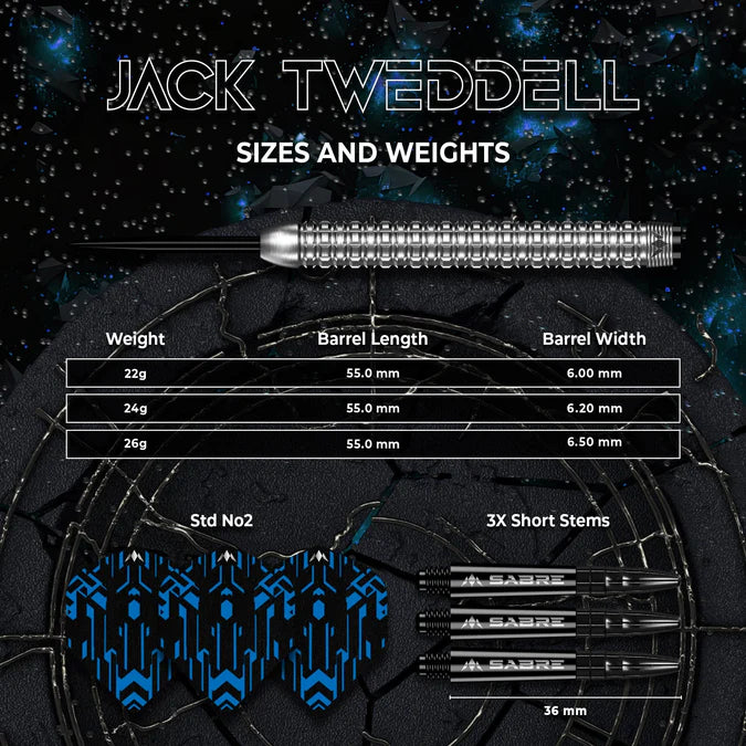 Mission Jack Tweddell Steel Tip Darts