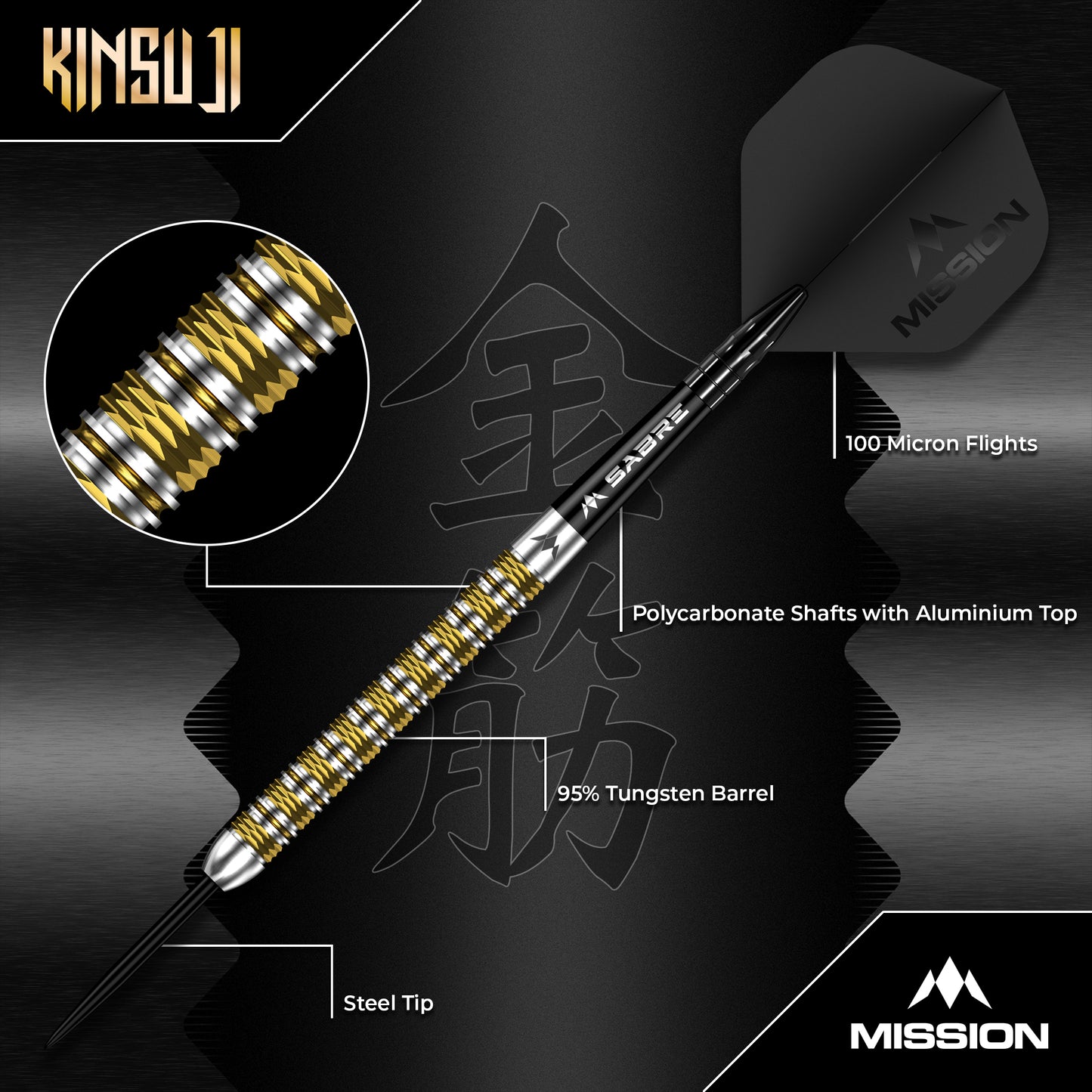Mission Kinsuji Steel Tip Darts