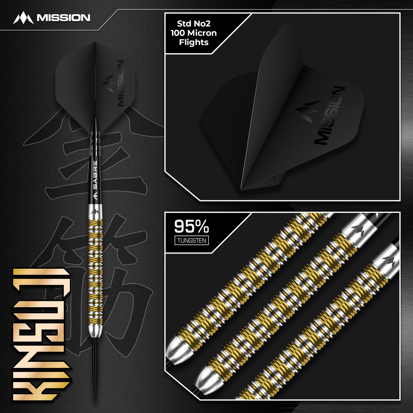Mission Kinsuji Steel Tip Darts