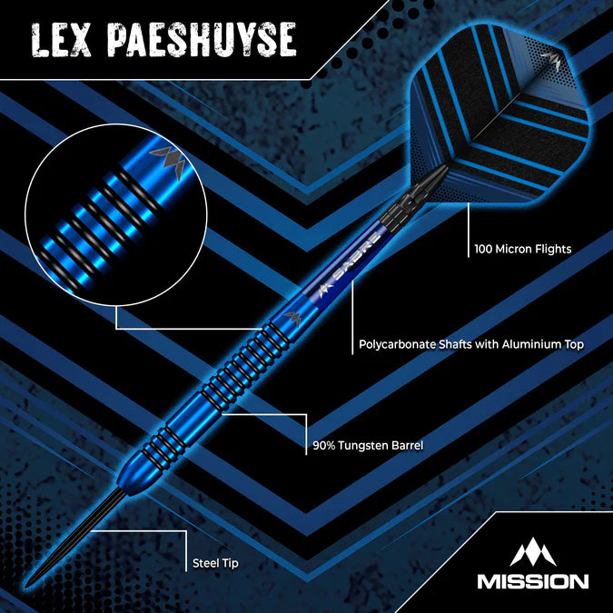 Mission Lex Paeshuyse Steel Tip Darts