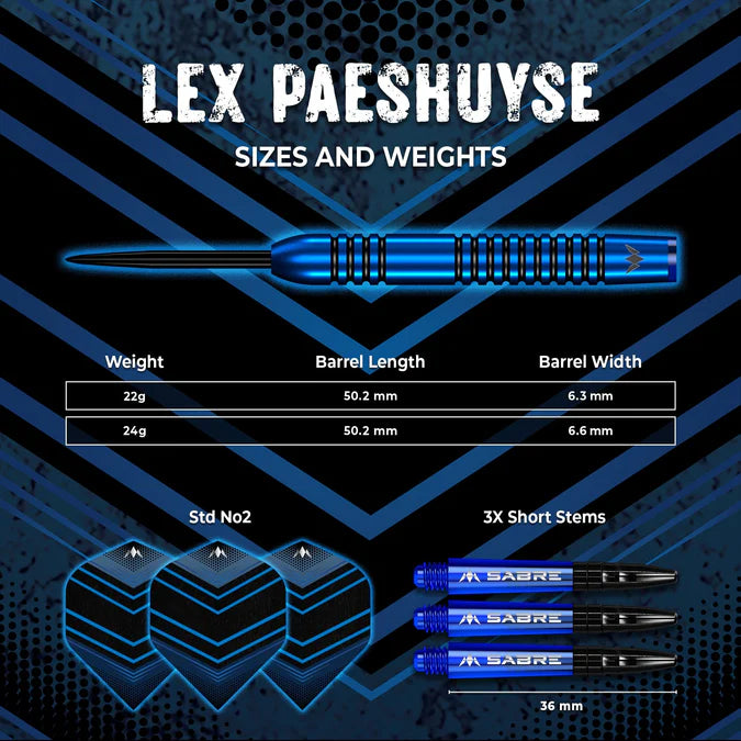 Mission Lex Paeshuyse Steel Tip Darts