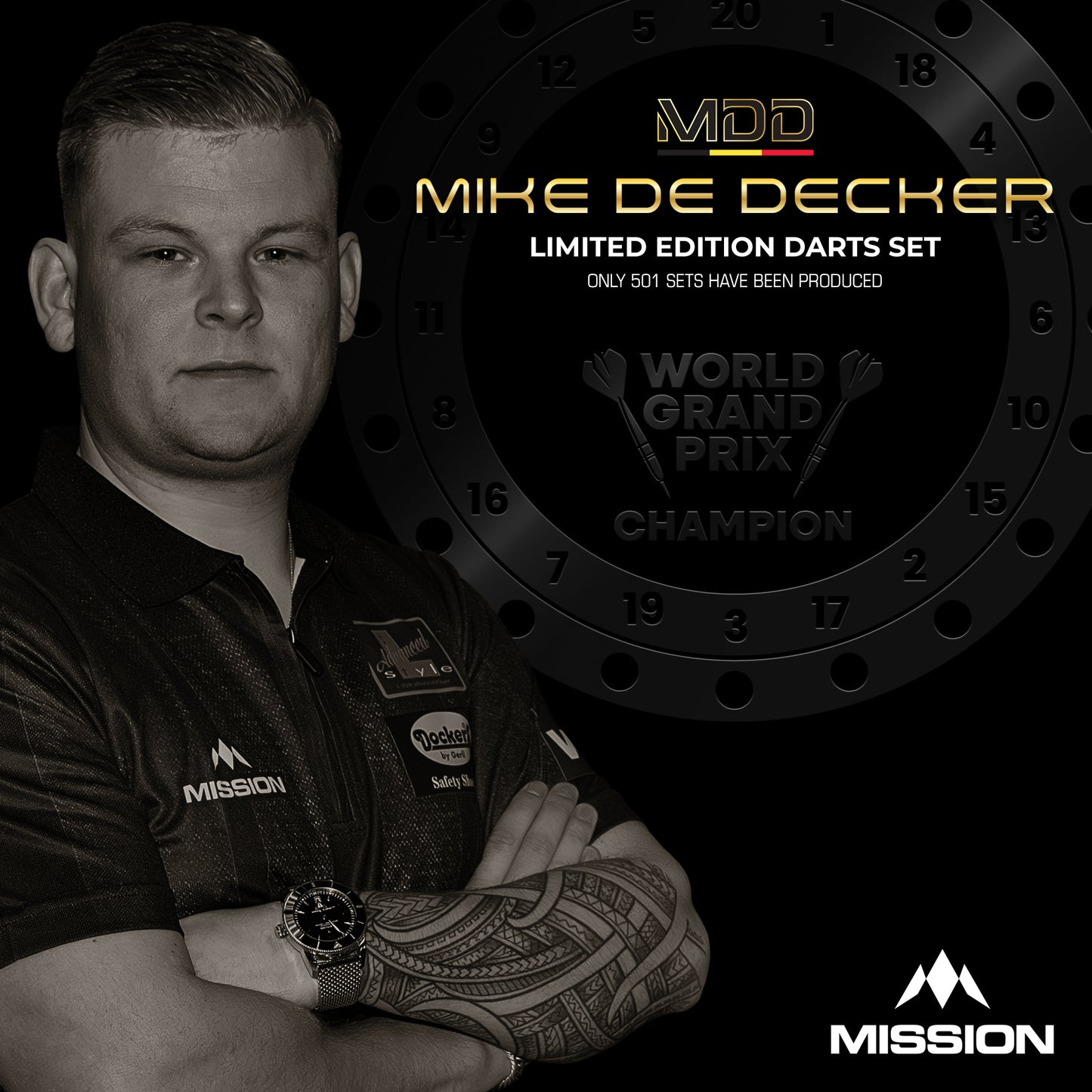 Mission Mike De Decker World Grand Prix Limited Edition Darts