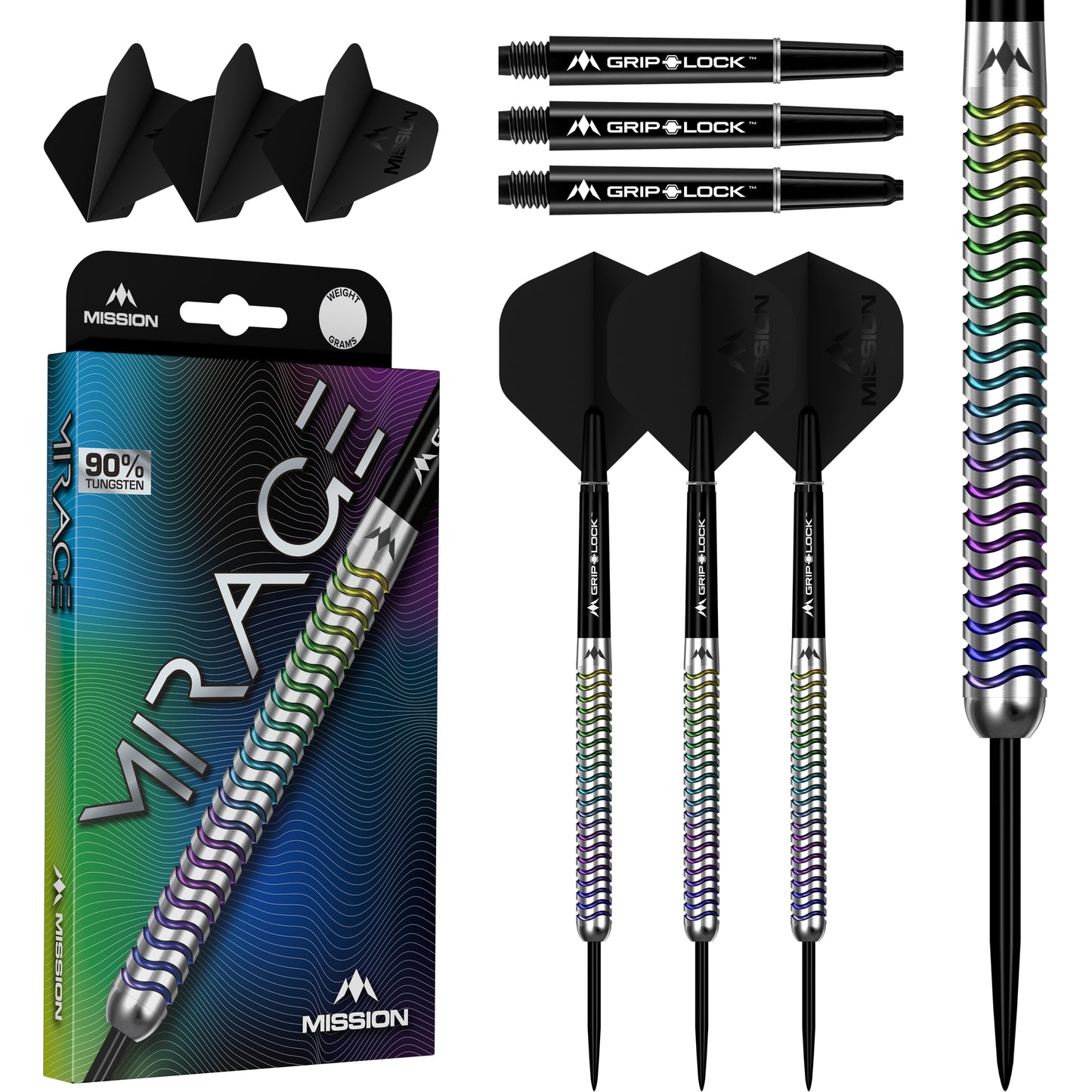 Mission Mirage Steel Tip Darts
