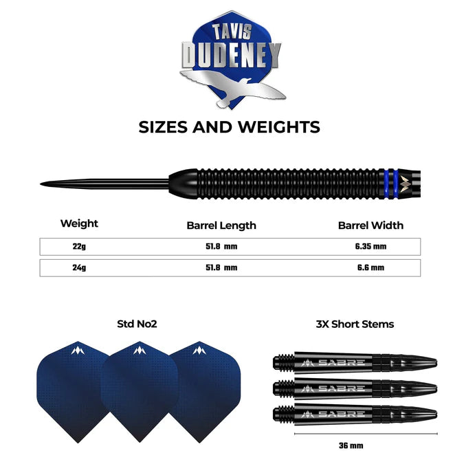 Mission Travis Dudeney Steel Tip Darts