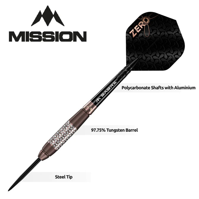 Mission Zero 97.5% Tungsten Steel Tip Darts