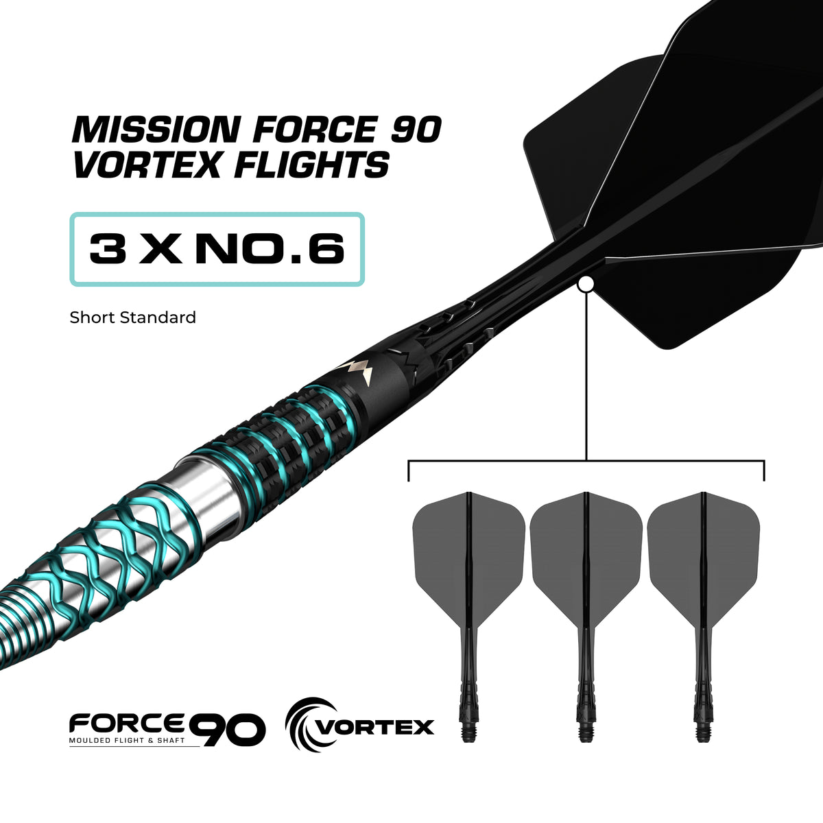 Mission Neptune R2.5 Steel Tip Darts
