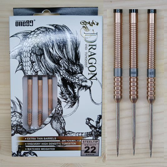 Used - One80 Fire Dragon Steel Tip Darts 22g