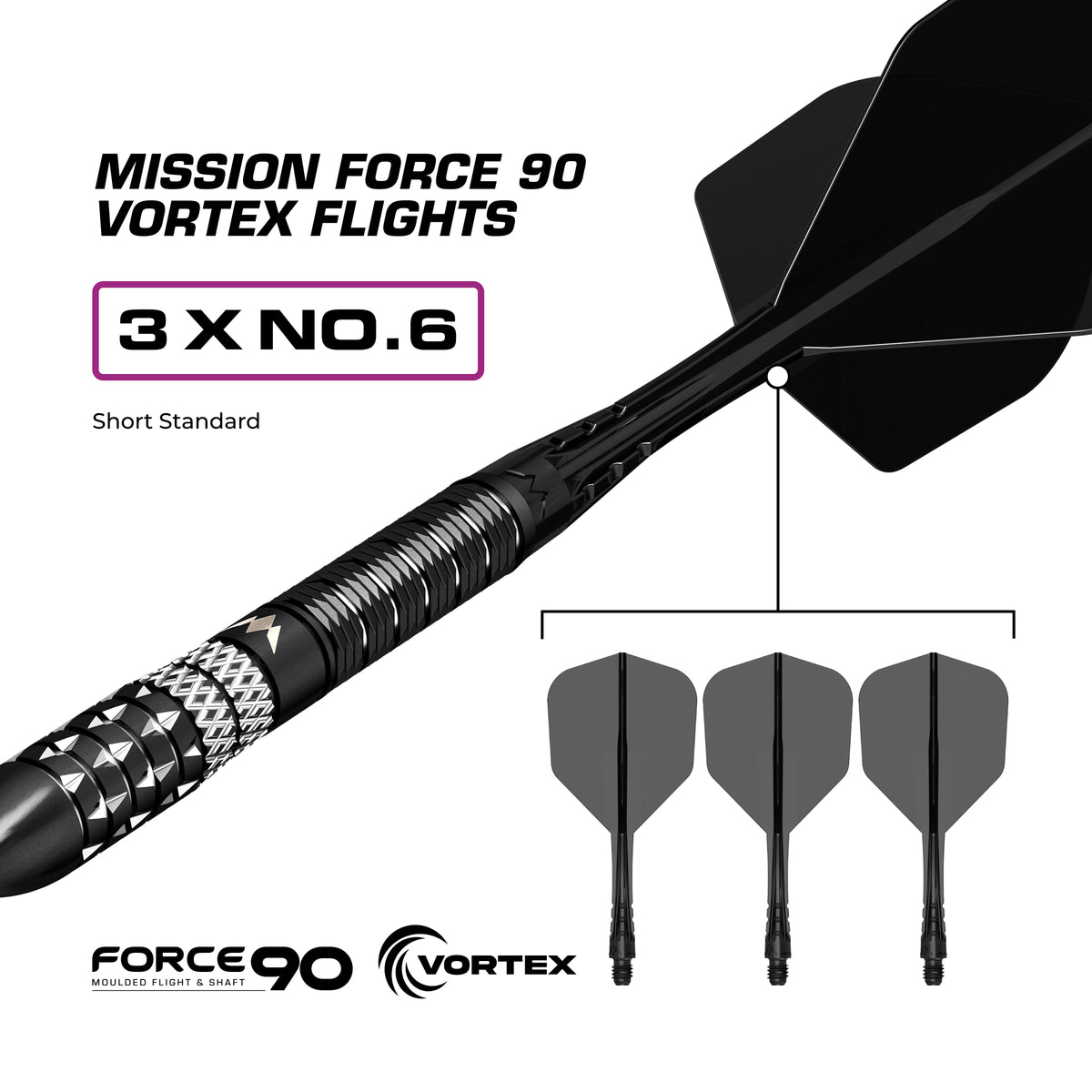 Mission Quantum R2.5 Steel Tip Darts