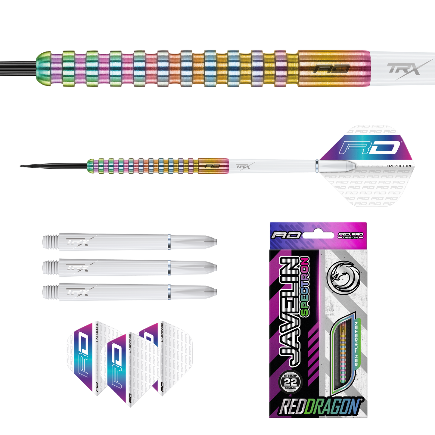 Red Dragon Javelin Spectron Steel Tip Darts