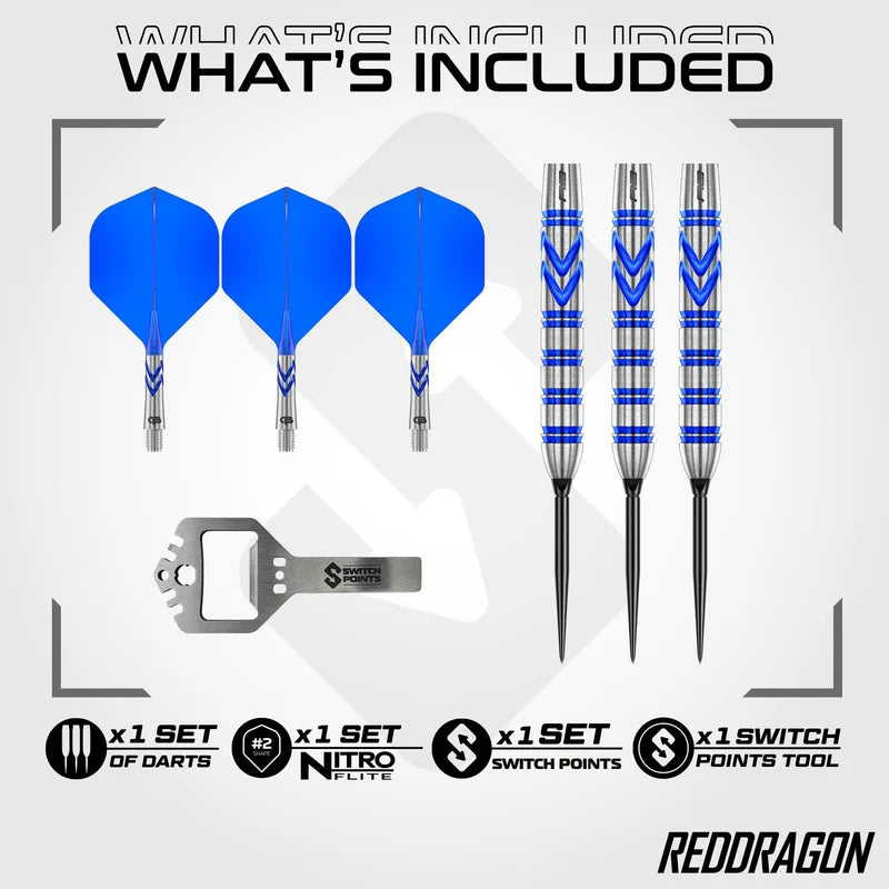 Red Dragon Gerwyn Price Blue Original Switch Point Darts