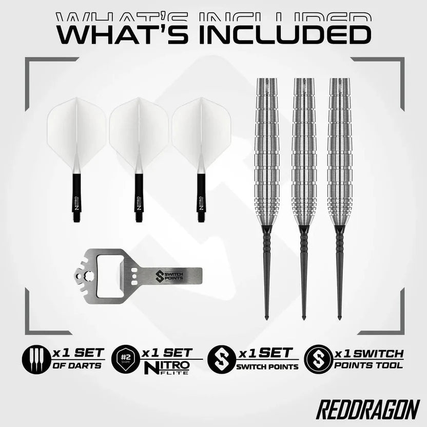 Red Dragon Luke Humphries TX1 Pioneer Switch Point Darts