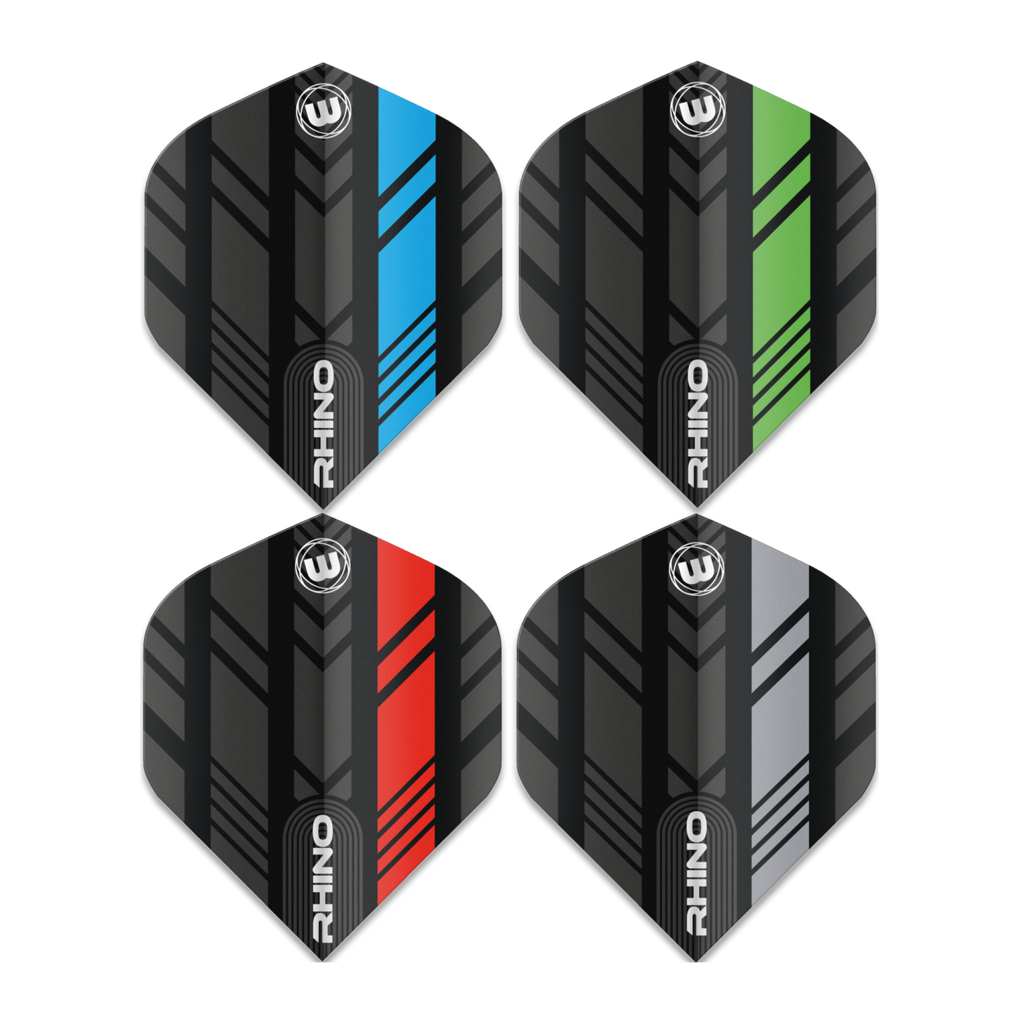 Winmau Rhino Dart Flights - Standard Shape - Red