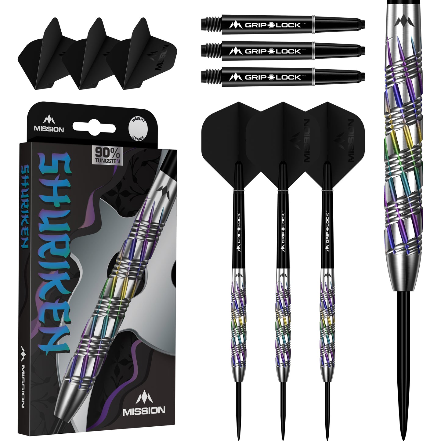 Mission Shuriken Steel Tip Darts