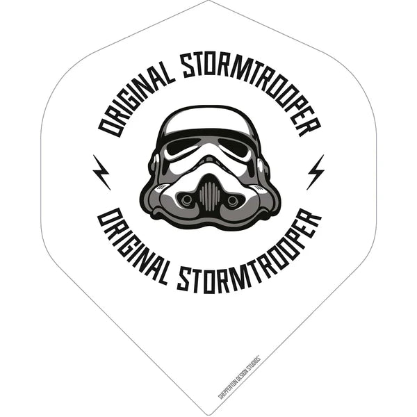 Original Stormtrooper Darts Flights - Official Licensed - Storm Trooper White Logo